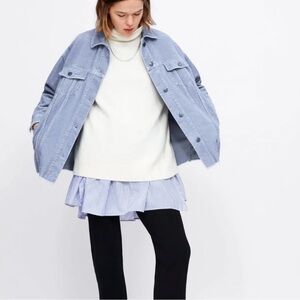 SOLD Zara Blue Oversized Jacket